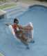 .. puis dans la piscine
